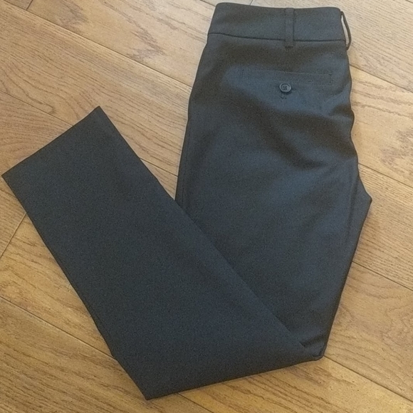 Black Cotton Blend Work Pants - Picture 2 of 4